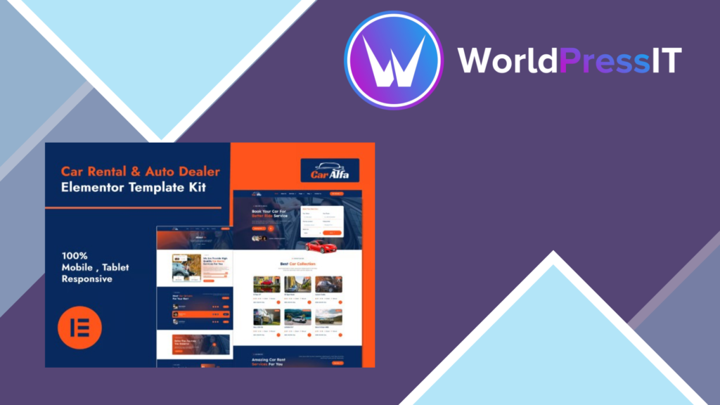CarAlfa – Car Rental and Dealer Elementor Pro Template Kit