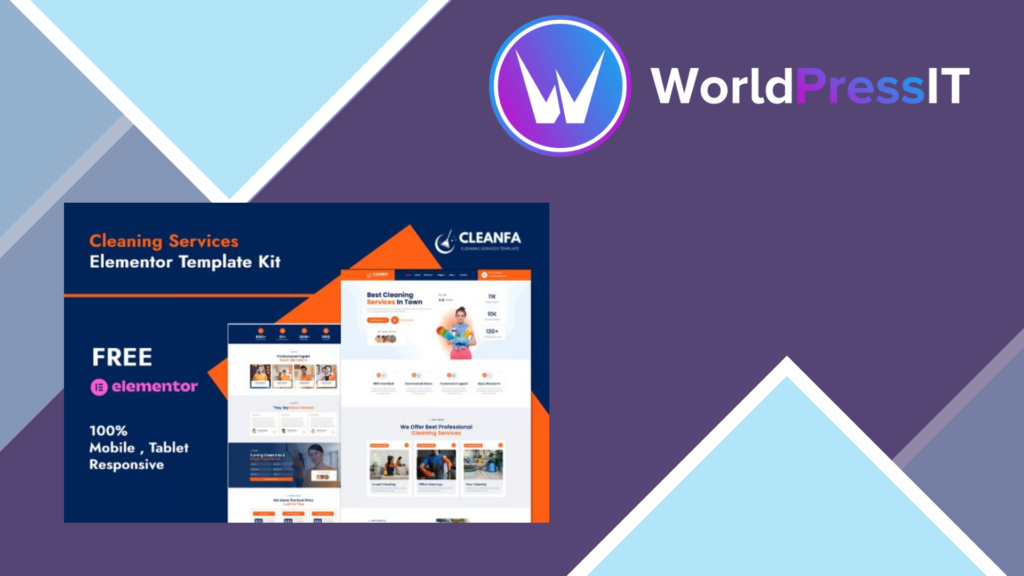 Cleanfa – Cleaning Services Elementor Template Kit