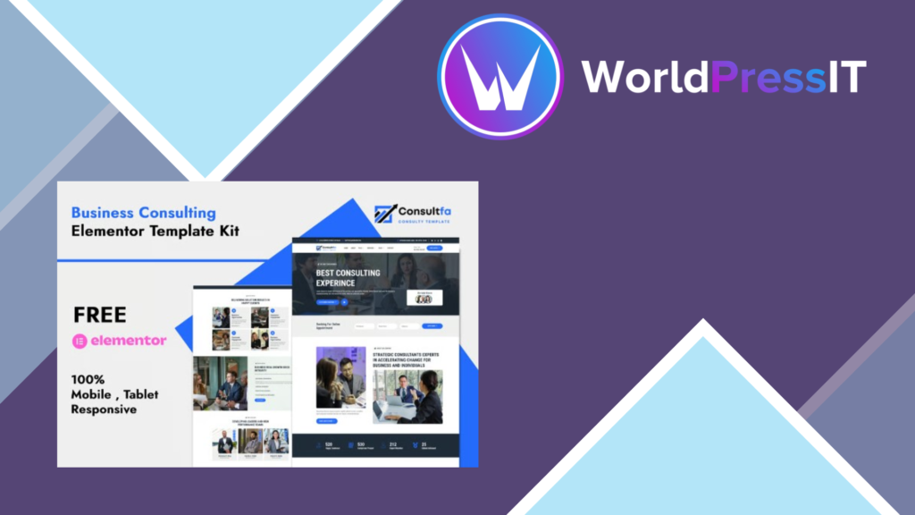 Consultfa – Business Consulting Elementor Template Kit