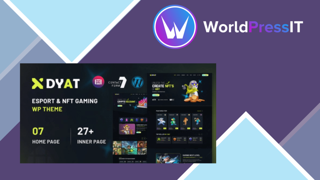 DYAT - eSports and Gaming NFT WordPress Theme