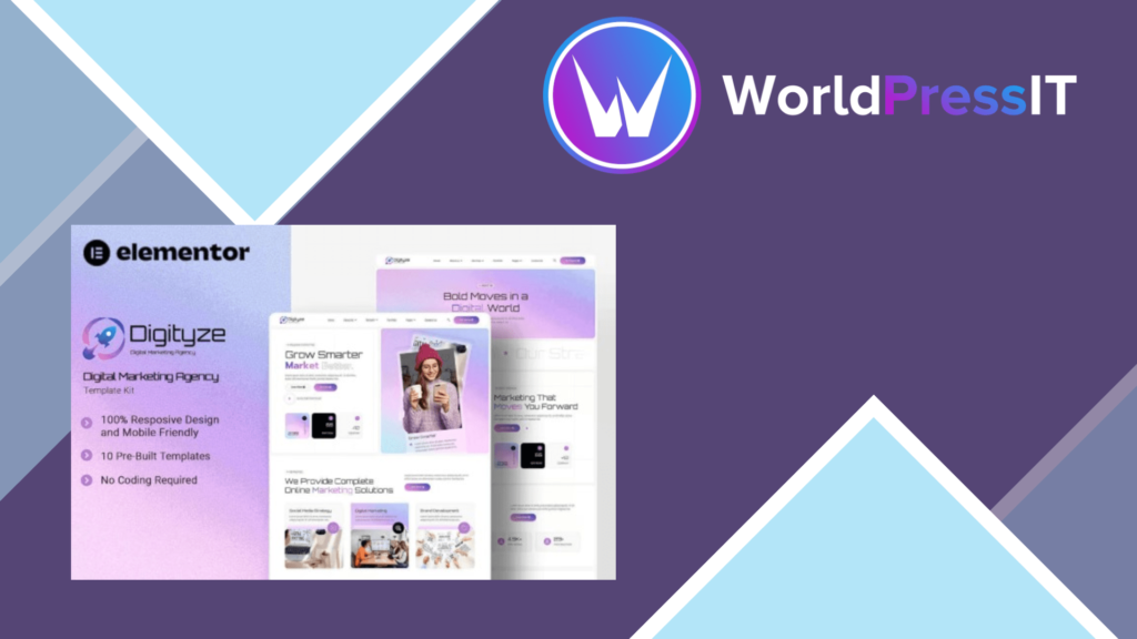 Digityze – Digital Marketing Agency Elementor Template Kit
