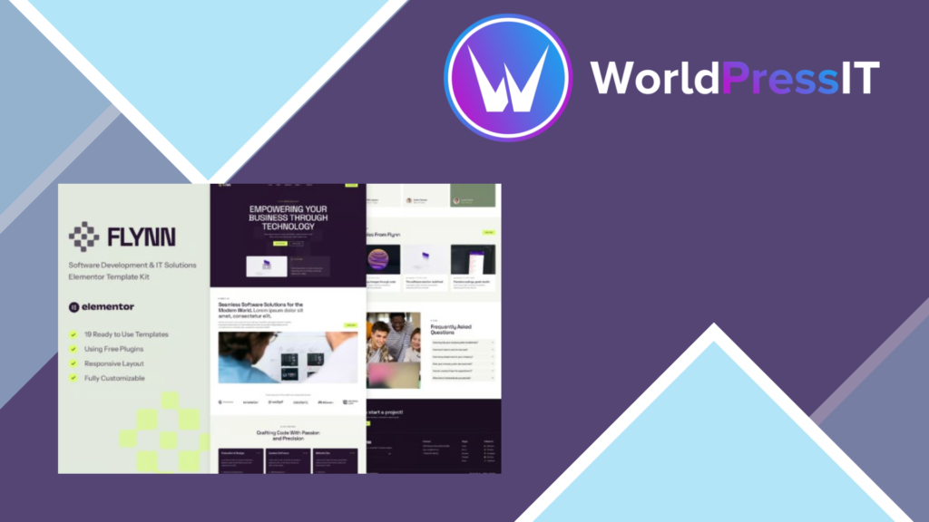 Flynn – Software Development and IT Solutions Elementor Template Kit