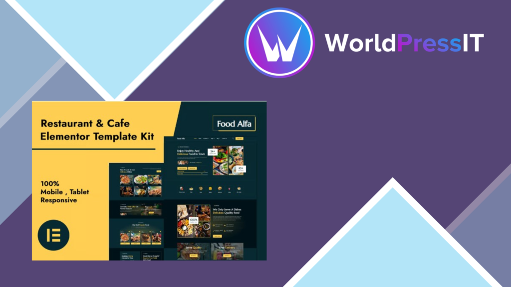 Food Alfa – Restaurant and Cafe Elementor Pro Template Kit
