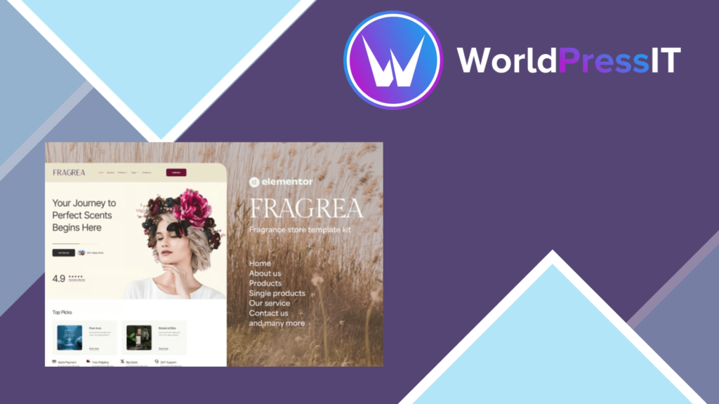 Fragrea – Fragrance Store Elementor Tempate Kit