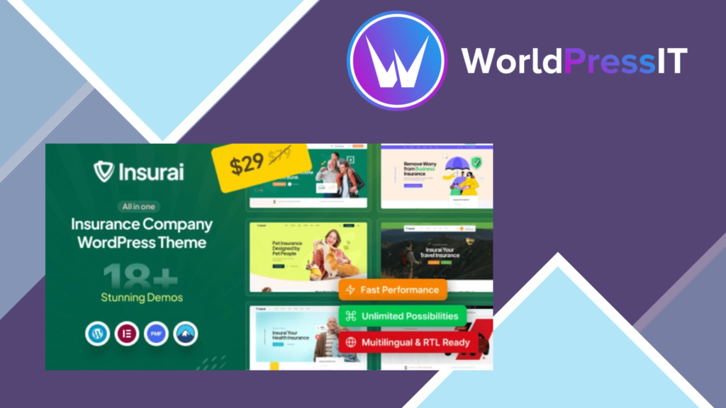 Insurai - Insurance Company WordPress Theme