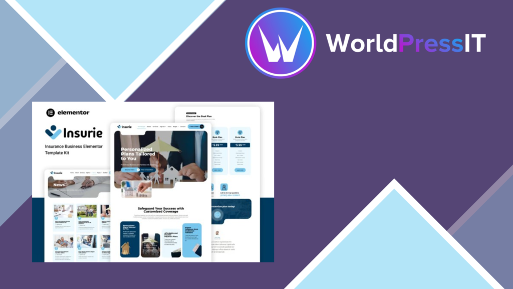 Insurie – Insurance Business Elementor Template Kit