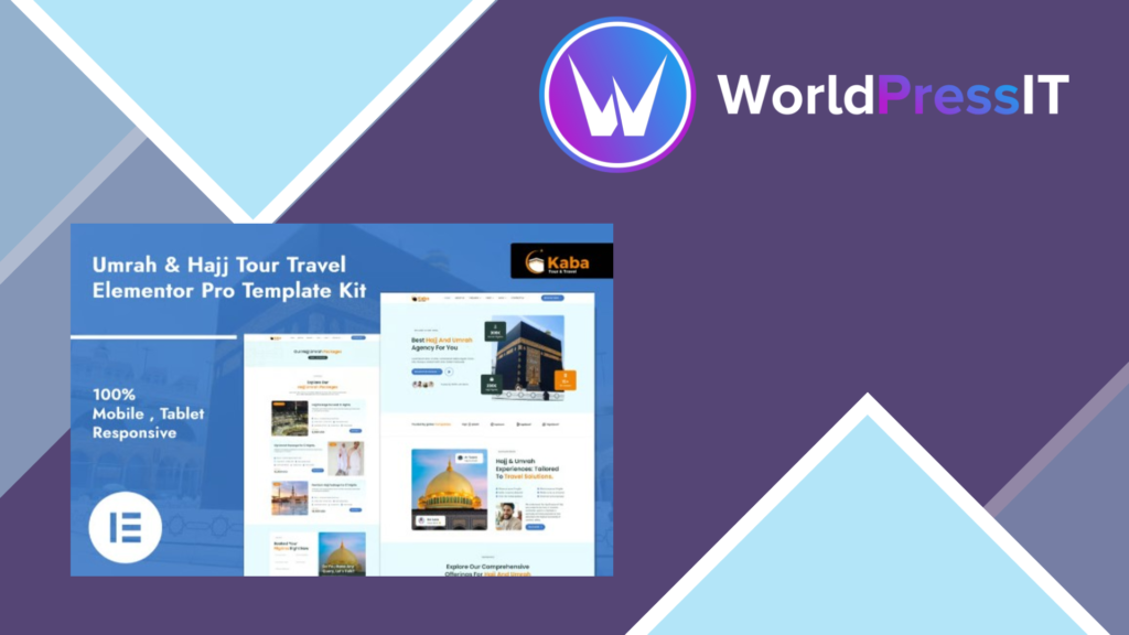 Kaba – Umrah and Hajj Tour Travel Elementor Pro Template Kit