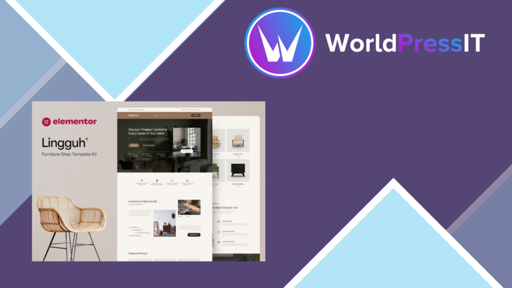 Lingguh – Furniture Ecommerce Elementor Template Kit