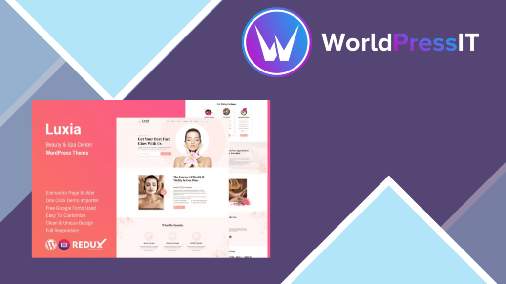 Luxia – Beauty and Spa Center WordPress Theme