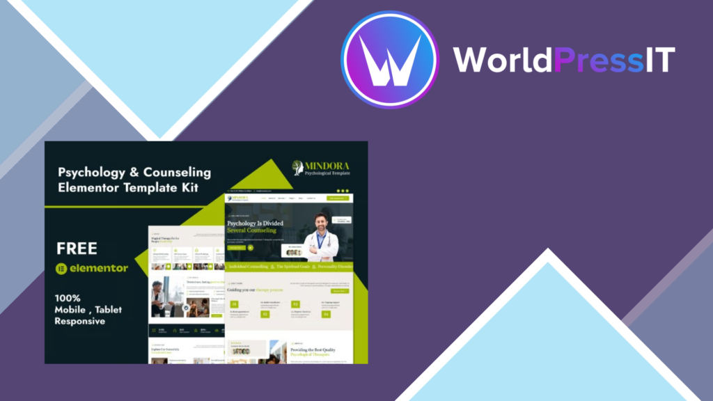 Mindora – Psychology and Counseling Elementor Template Kit