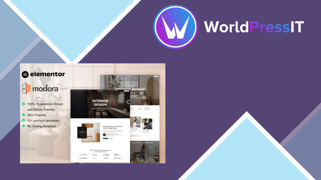 Modora – Interior Design and Architecture Service Elementor Pro Template Kit