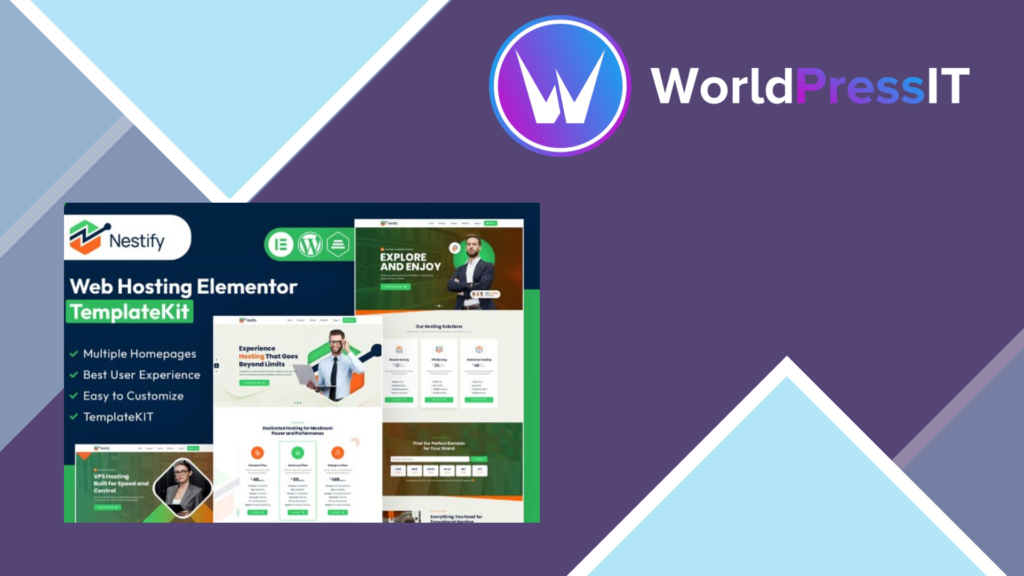 Nestify – Web Hosting Elementor Template Kit