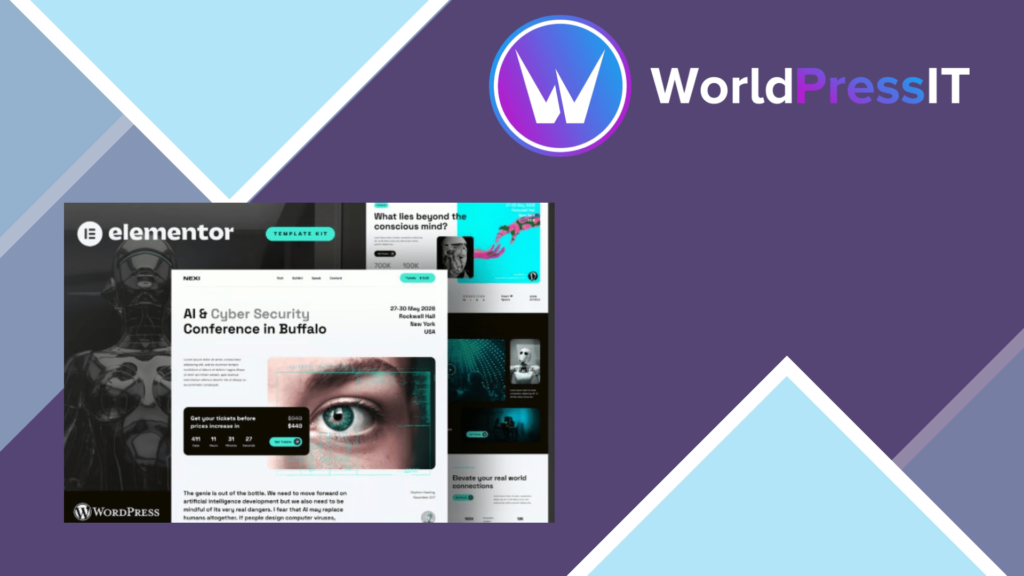Nexi – AI and Cyber Security Event Conference Elementor Pro Template Kit