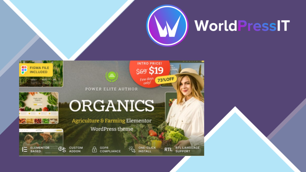 Organics - Agriculture and Food Farm WordPress Theme