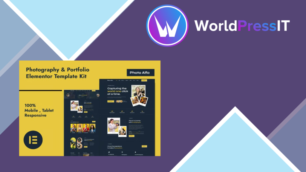 Photo Alfa – Photography and Portfolio Elementor Pro Template Kit