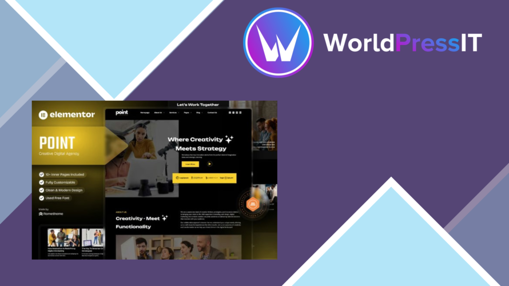 Point – Creative Digital Agency Elementor Template Kit