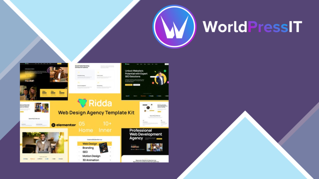 Ridda – Web Design Agency Template Kit