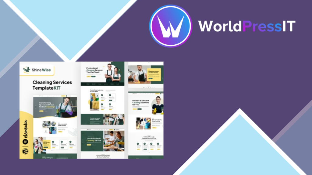 Shinewise – Cleaning Services Elementor Template Kit
