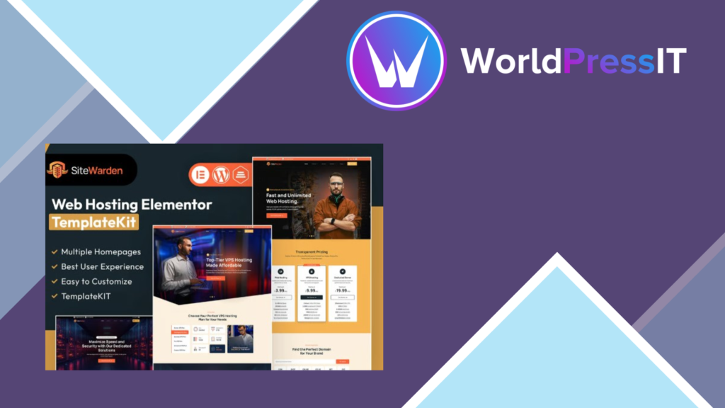 SiteWarden – Web Hosting Elementor Template Kit