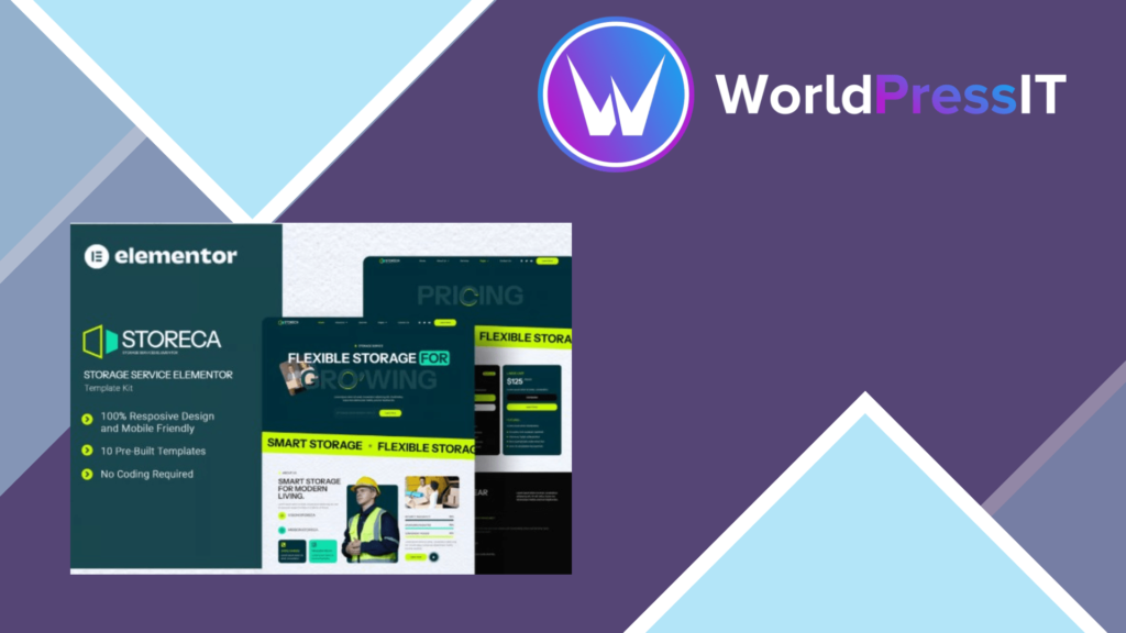 Storeca – Storage Service Elementor Template Kit