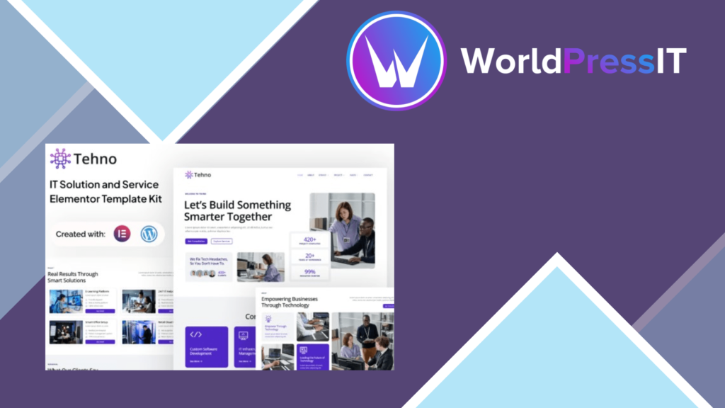 Tehno – IT Solution and Service Elementor template Kit