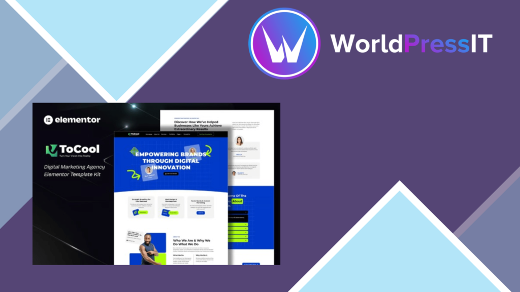 Tocool – Digital Marketing Agency Elementor Template Kit