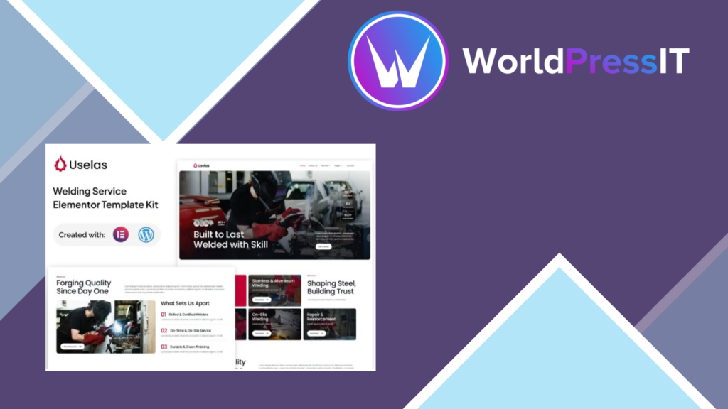Uselas – Welding Service Elementor Template Kit