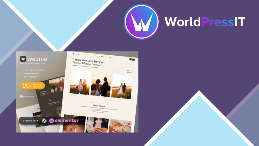 Wedme – Wedding Organizer Elementor Template Kit