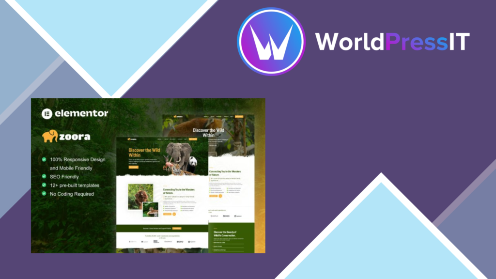 Zoora – Safari and Zoo Elementor Pro Template Kit
