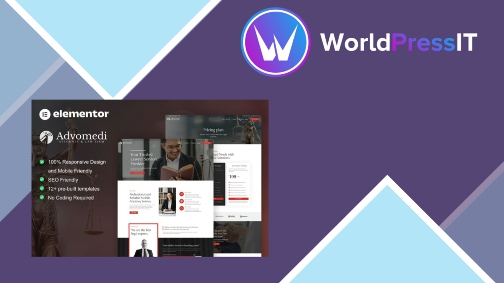 Advomedi – Attorney and Law Firm Elementor Template Kit