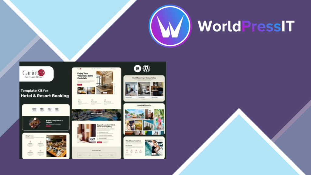 Cariotels – Luxury Hotel and Resort Elementor Template Kit