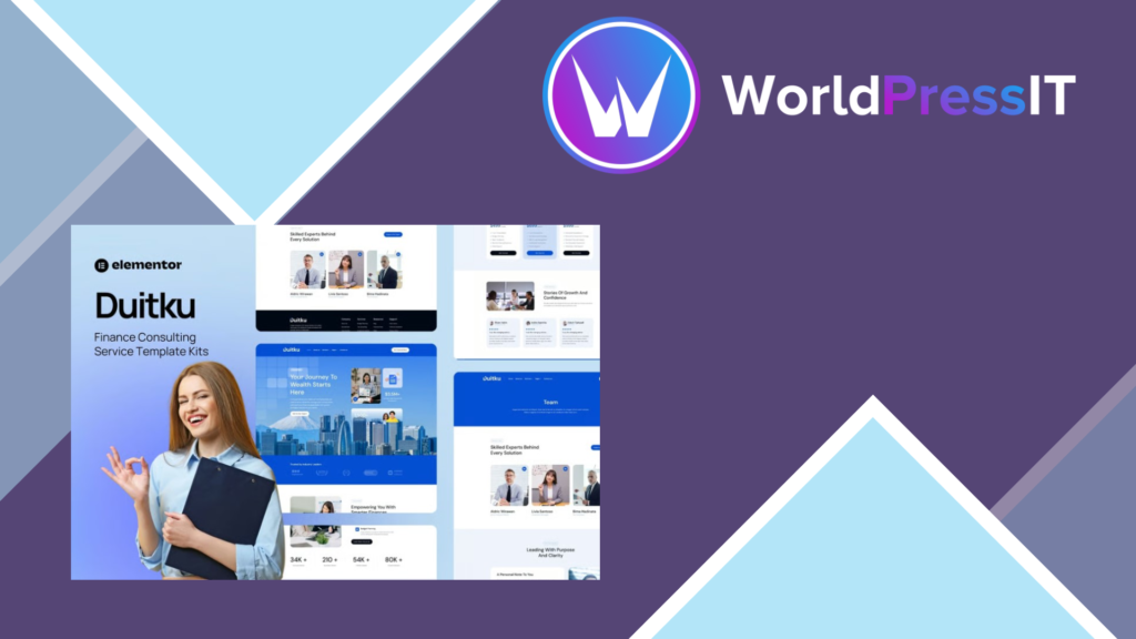 Duitku – Finance Consulting Service Elementor Template Kit
