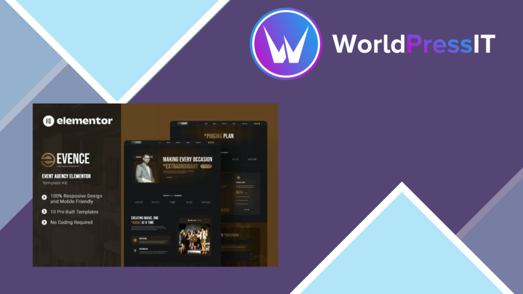 Evence – Event Agency Elementor Template Kit