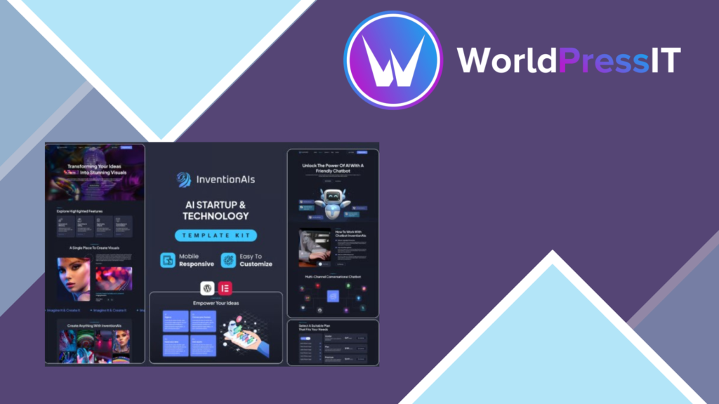 InventionAIs – AI Startups and Technology Elementor Template Kit
