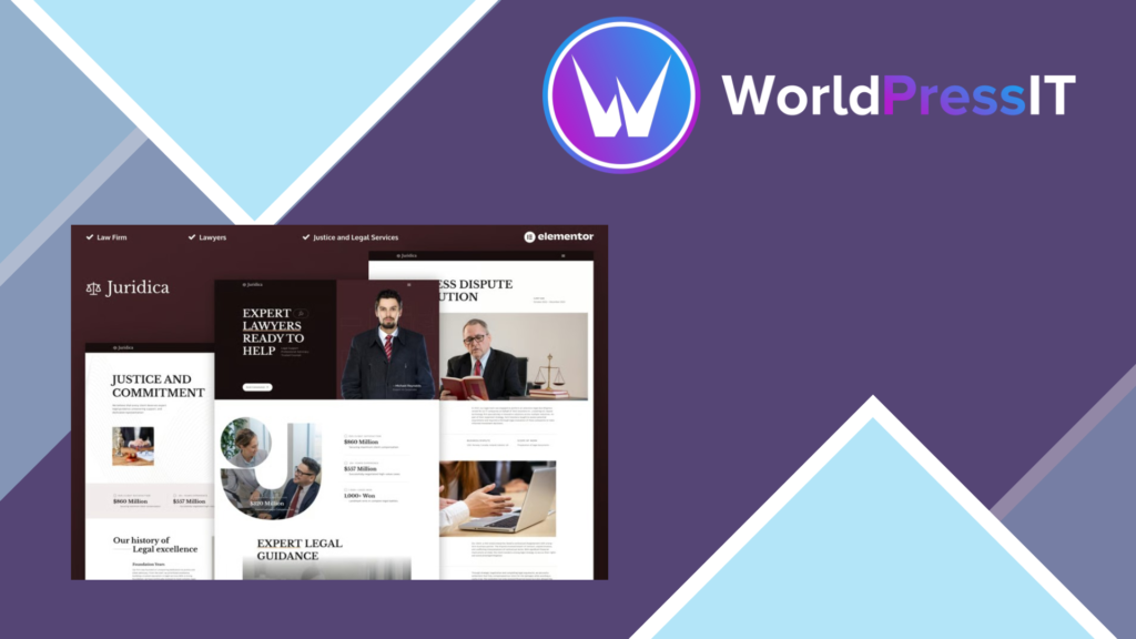 Juridica – Lawyer Attorney and Law Firm Elementor Pro Template Kit