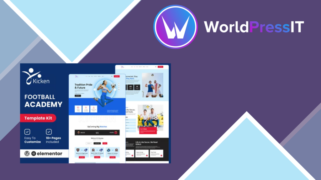Kicken – Football and Sports Academy Elementor Template Kit