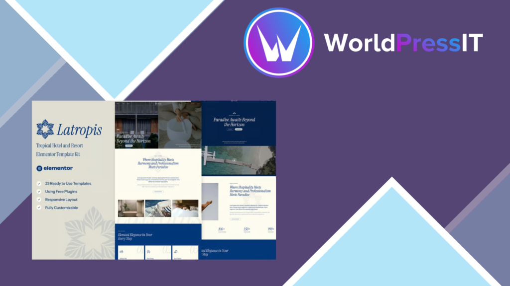 Latropis – Tropical Hotel and Resort Elementor Template Kit