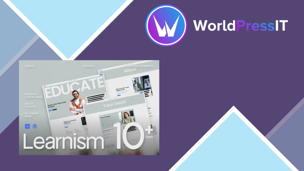 Learnism – Professional Online Courses Elementor Template Kit