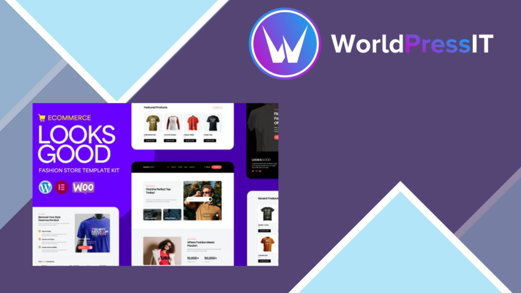 LooksGood – T-shirt Store Elementor Pro Template Kit