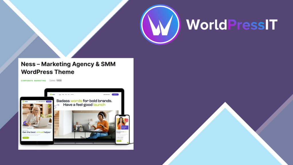 Ness – Marketing Agency and SMM WordPress Theme