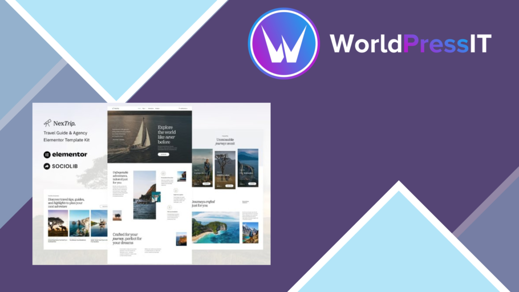 NextTrip – Travel Guide and Agency Elementor Template Kit