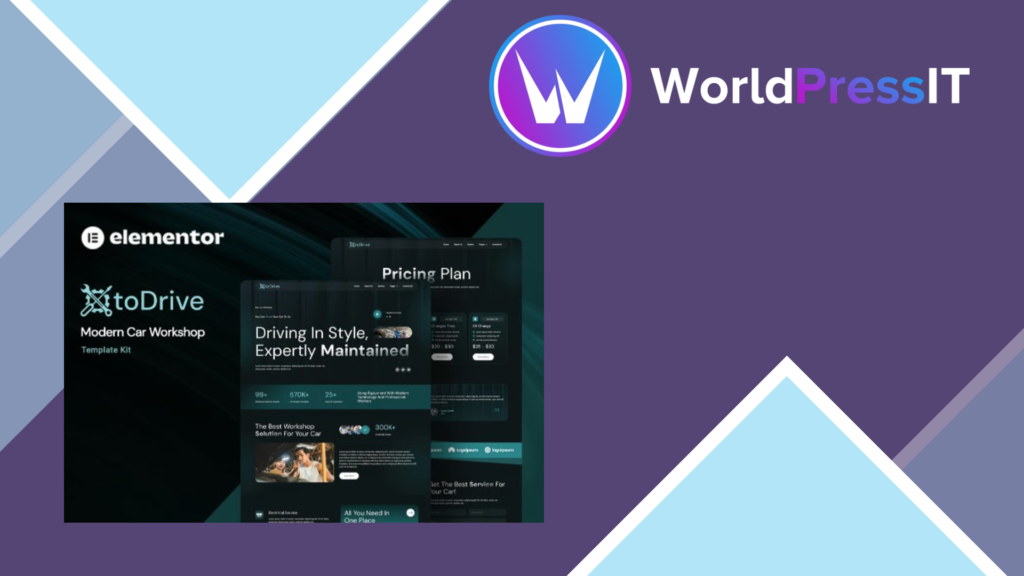Otodrive – Modern Car Workshop Elementor Template Kit
