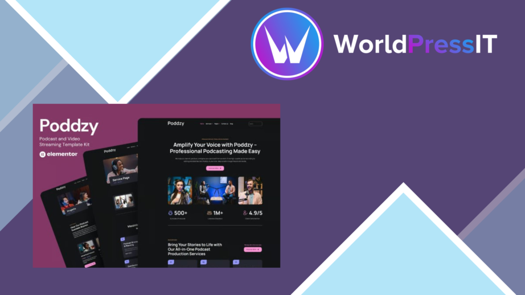 Podzzy – Podcast and Video Streaming Elementor Kit