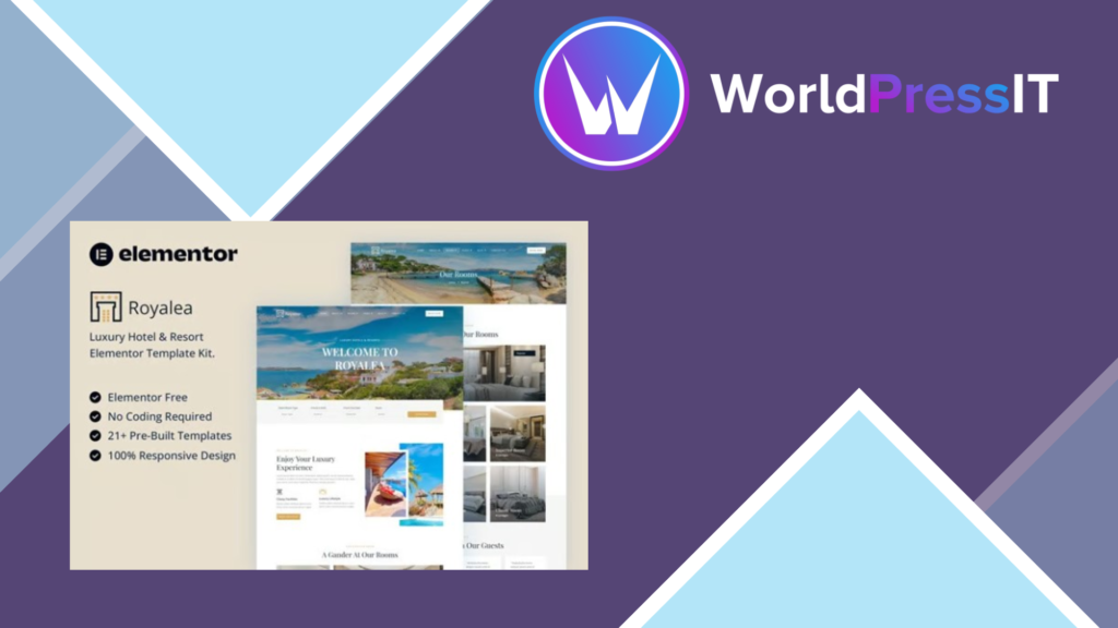 Royalea – Luxury Hotel and Resort Elementor Template KitLatest Royalea – Luxury Hotel and Resort Elementor Template Kit