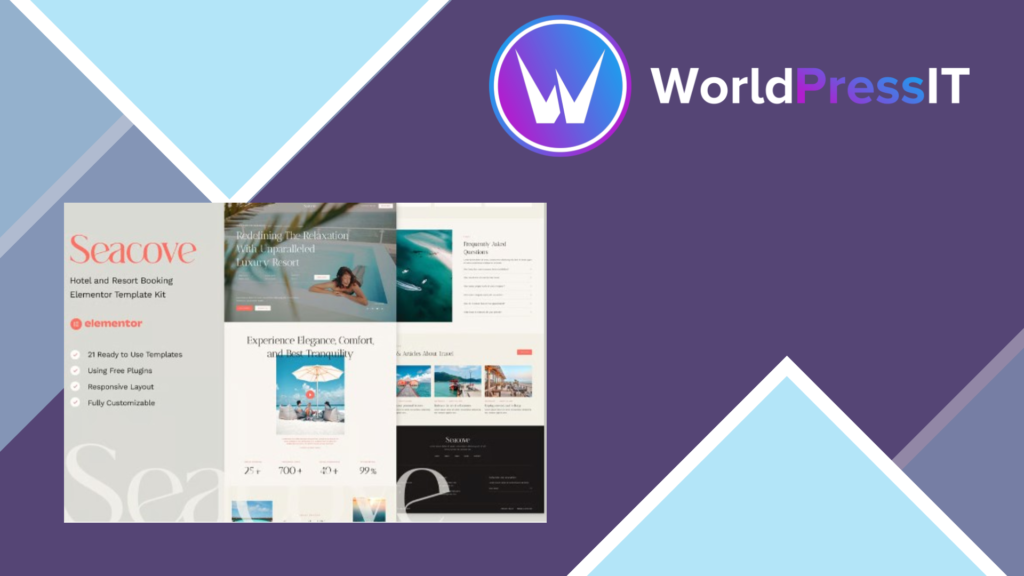 Seacove – Hotel and Resort Booking Elementor Template Kit