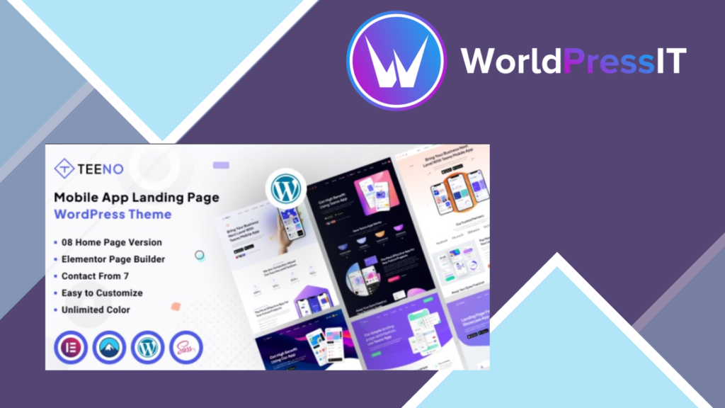 Teeno - App Landing WordPress Theme