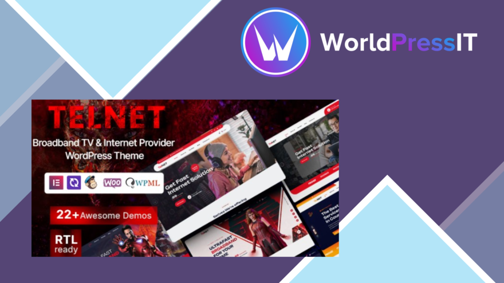Telnet - Broadband TV and Internet Provider WordPress Theme