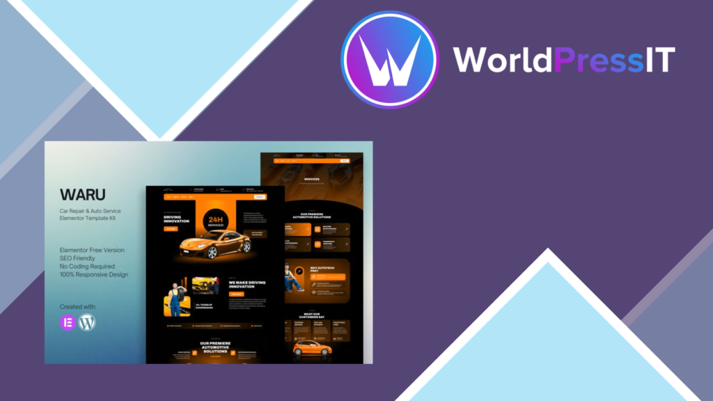 Waru – Car Repair and Auto Service Elementor Template Kit