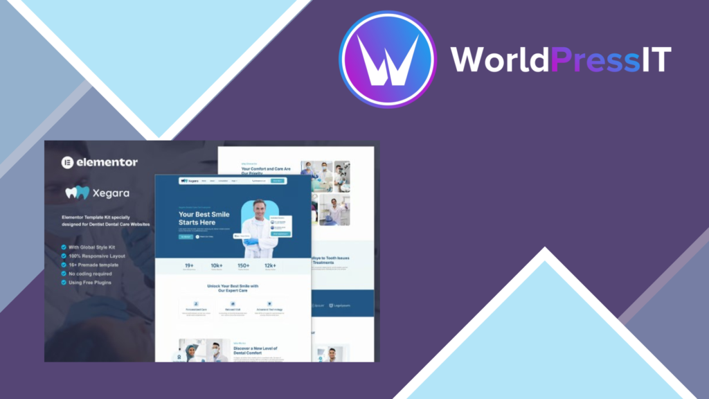 Xegara – Dentist Dental Care Elementor Template Kit
