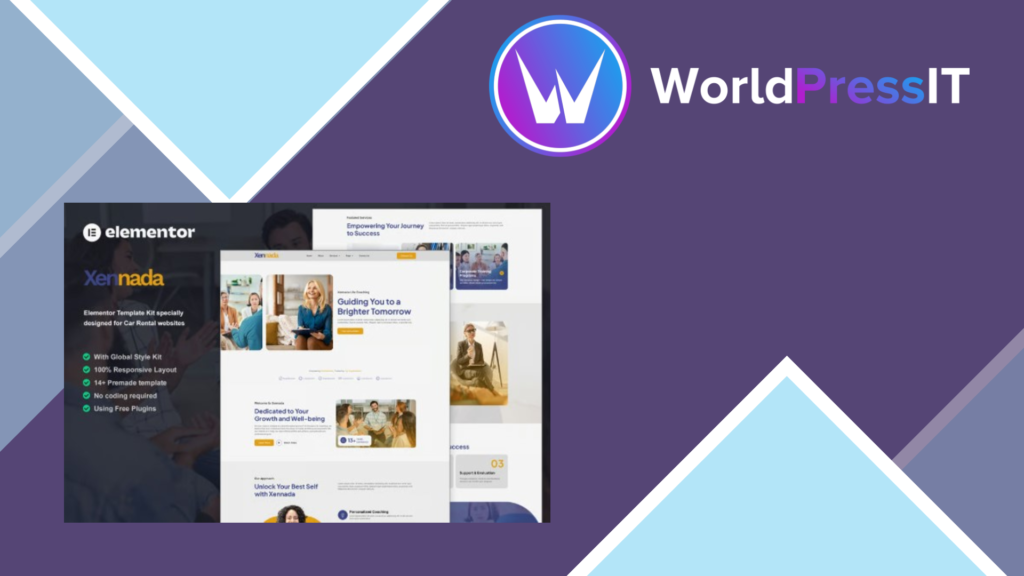 Xennada – Life Coach Elementor Template Kit